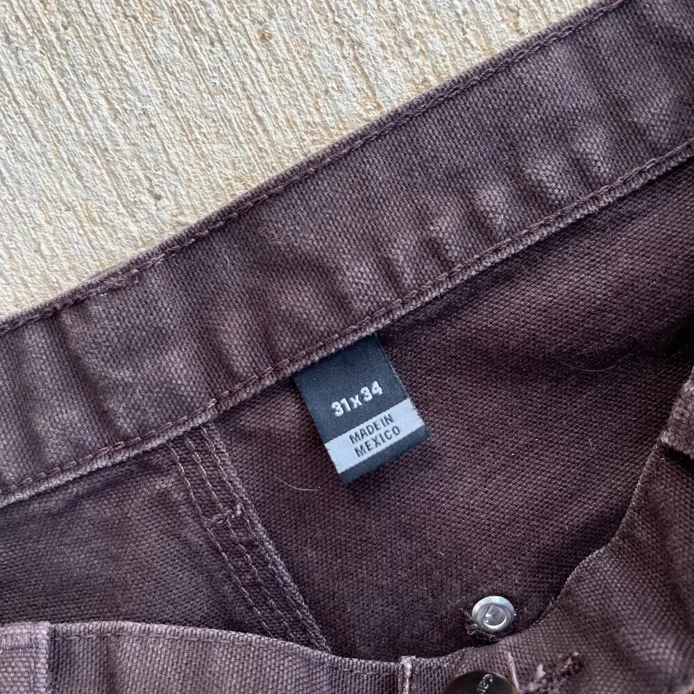 Carhartt B136 DKB brown double knee work wear carpenter pants